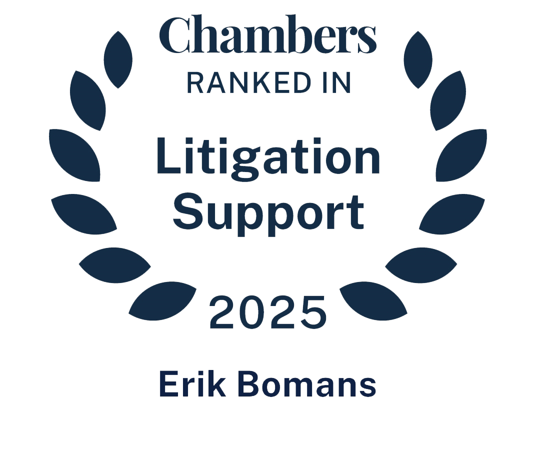 Ranking in Chambers and Partners 2025: Erik Bomans, Deminor Chief Investment Officer