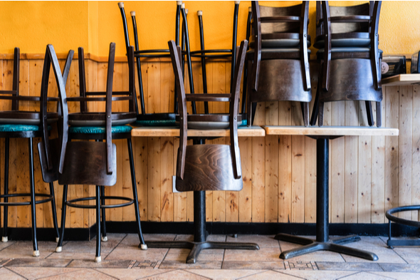 Empty restaurant Covid