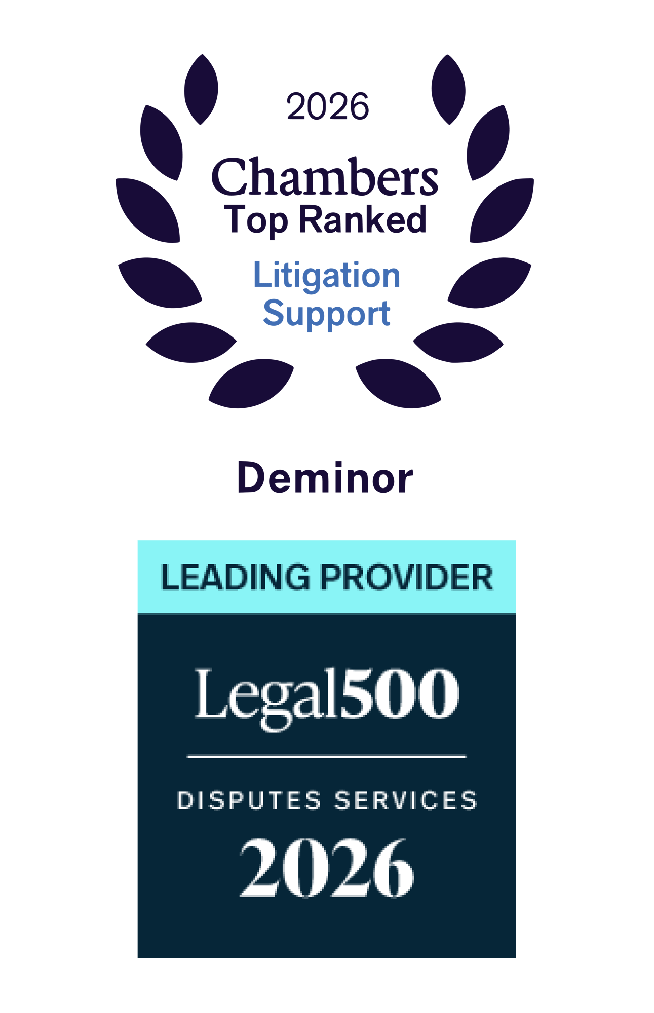 Legal 500 x Chambers - Vertical Stack 2026
