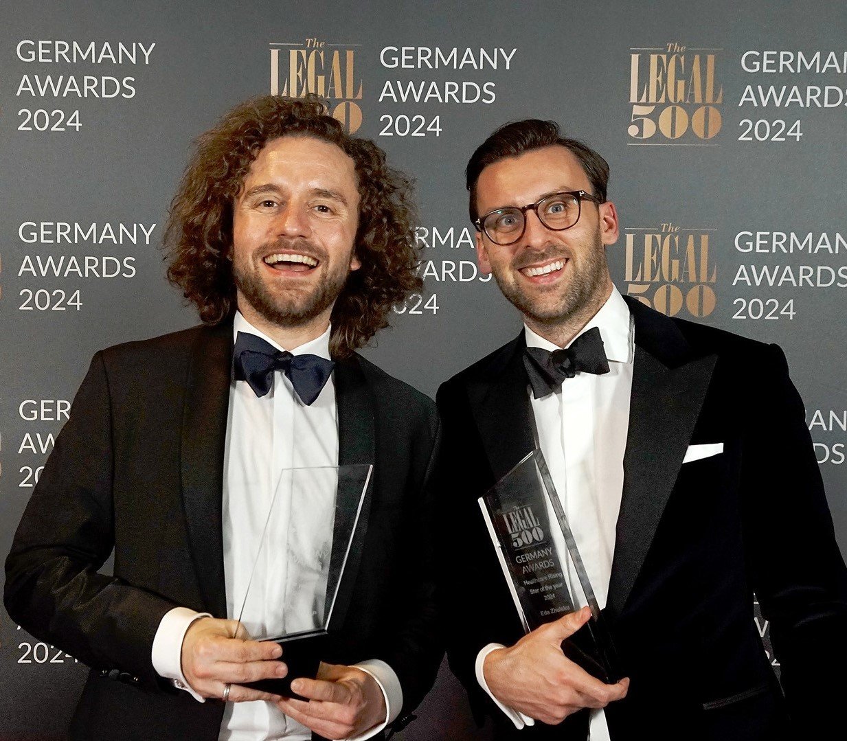 Tim and Malte at The Legal 500 awards in Frankfurt